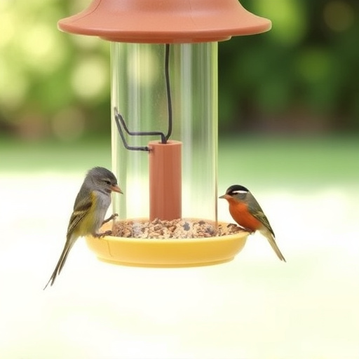 Squirrel-proof feeder with seed compartment