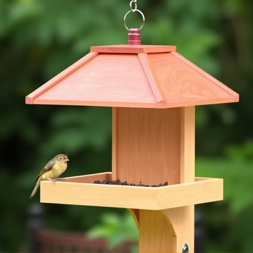 Squirrel-proof platform feeder with roof cover