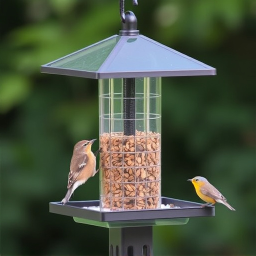 Squirrel-proof platform feeder with roof cover