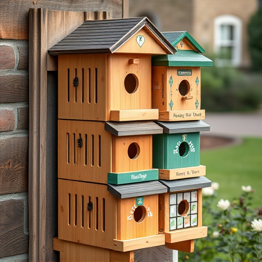 Stacked bird food boxes for delivery