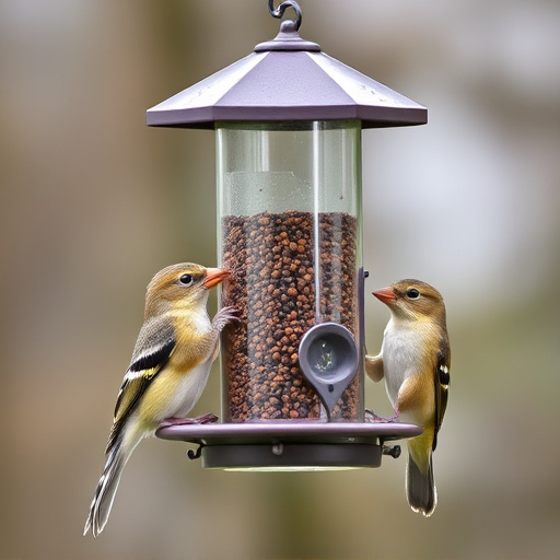 Sturdy bird feeder blocking squirrels