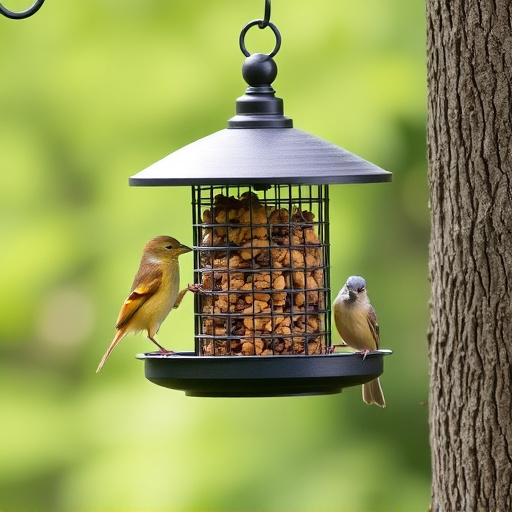 Sturdy bird feeder with anti-squirrel design