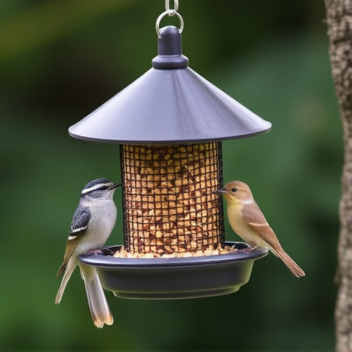 Sturdy bird feeder with anti-squirrel design