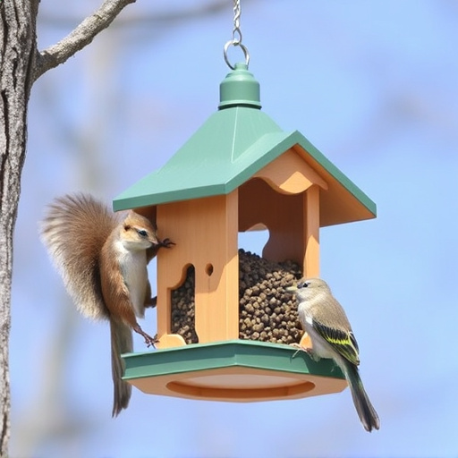 Sturdy bird feeder with anti-squirrel design