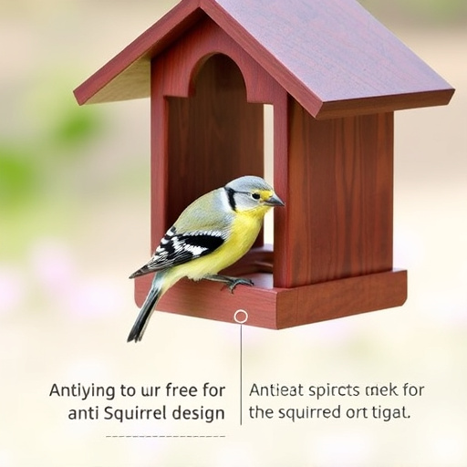 Sturdy bird feeder with anti-squirrel design