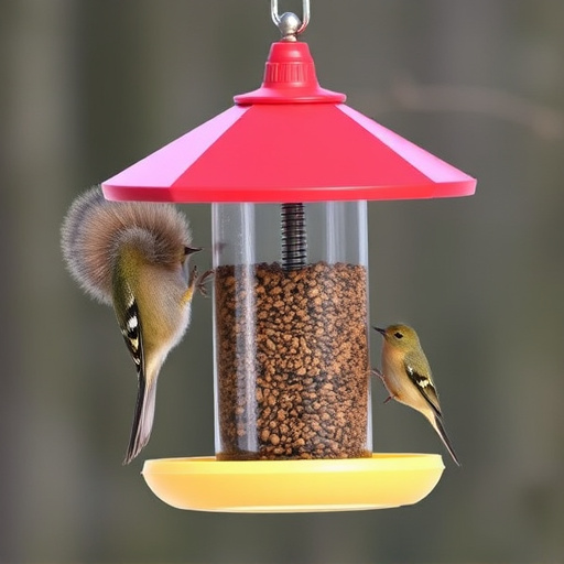 Sturdy bird feeder with anti-squirrel design