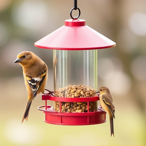 Sturdy bird feeder with anti-squirrel design