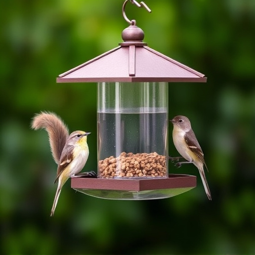 Sturdy bird feeder with anti-squirrel design