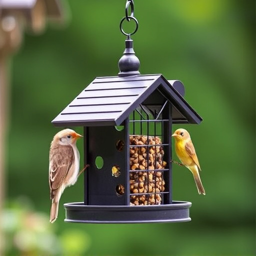 Sturdy bird feeder with anti-squirrel design