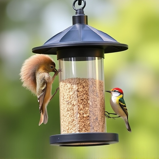 Sturdy bird feeder with anti-squirrel design