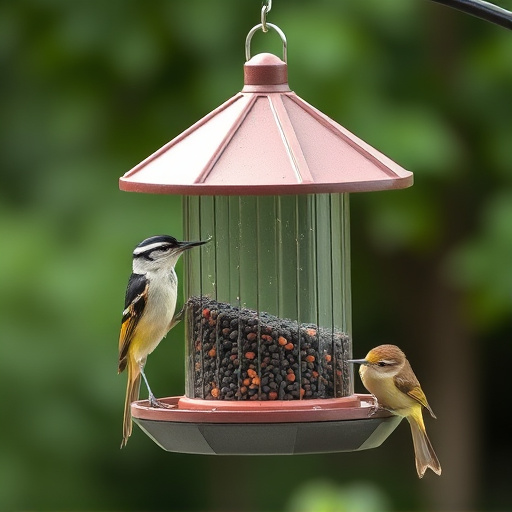 Sturdy bird feeder with anti-squirrel design