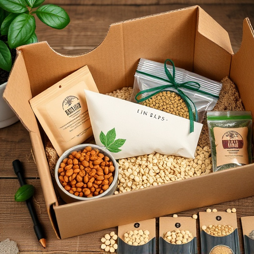 Subscription box with seeds and pellets