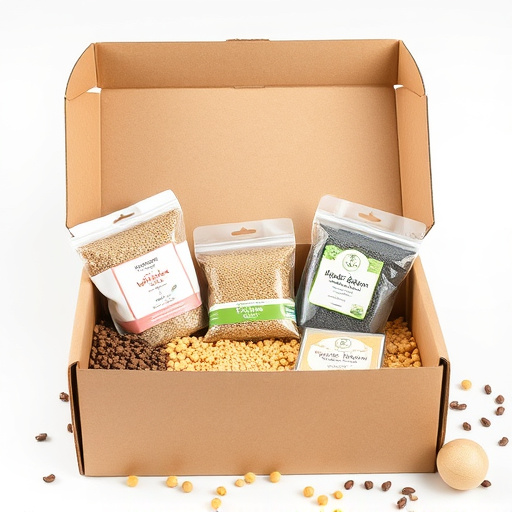 Subscription box with seeds and pellets