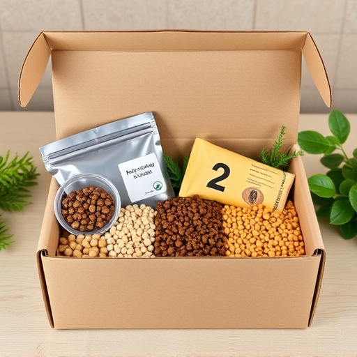 Subscription box with seeds and pellets