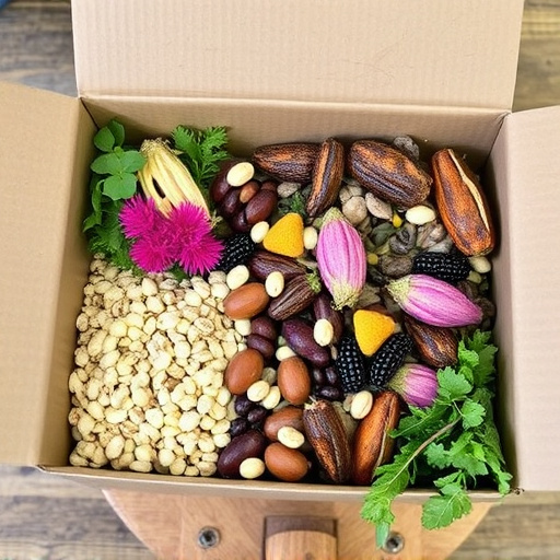 Suet and seed mix in delivery box
