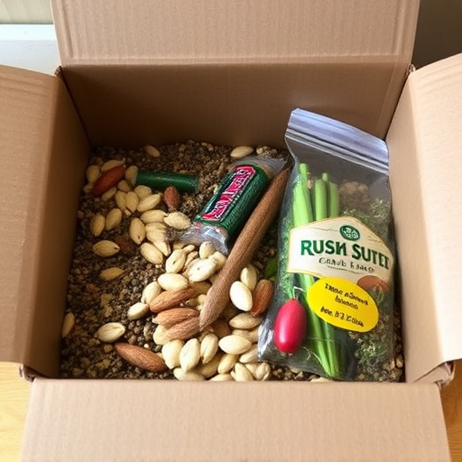 Suet and seed mix in delivery box