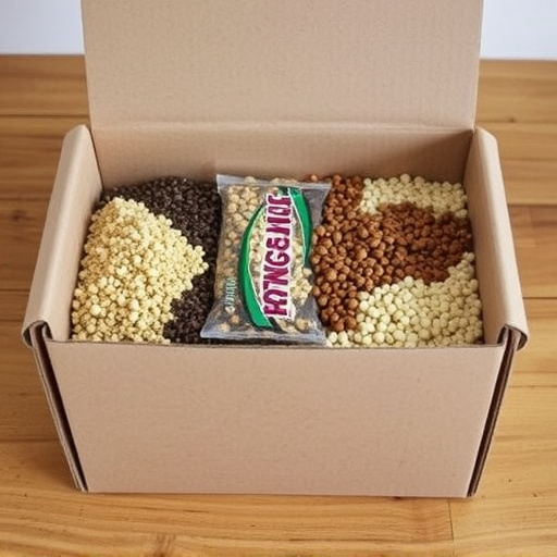 Suet and seed mix in delivery box