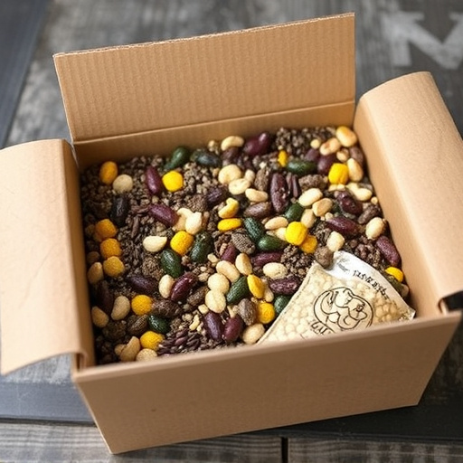 Suet and seed mix in delivery box