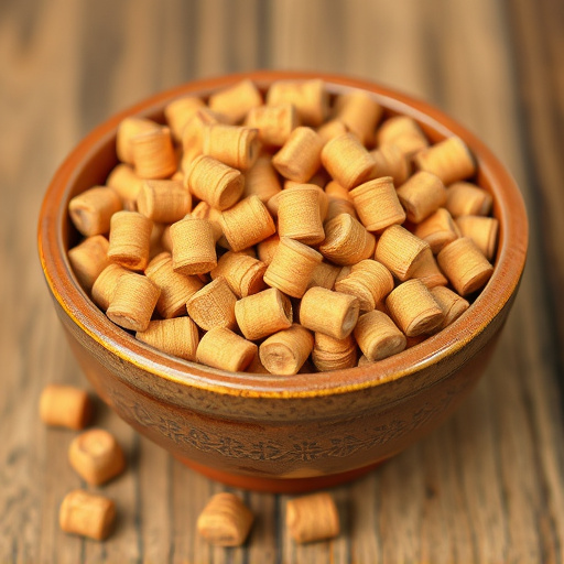 Suet pellets in a ceramic bowl