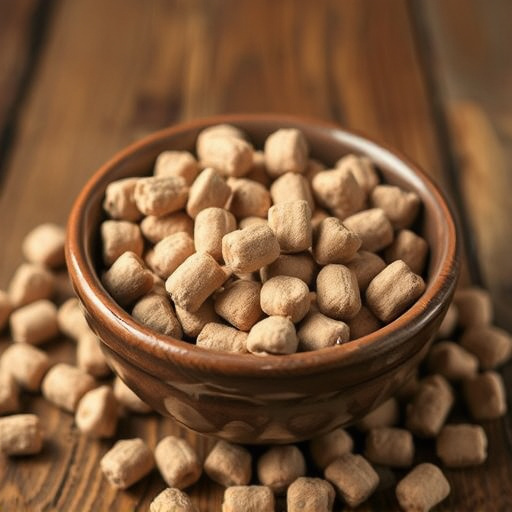 Suet pellets in a ceramic bowl