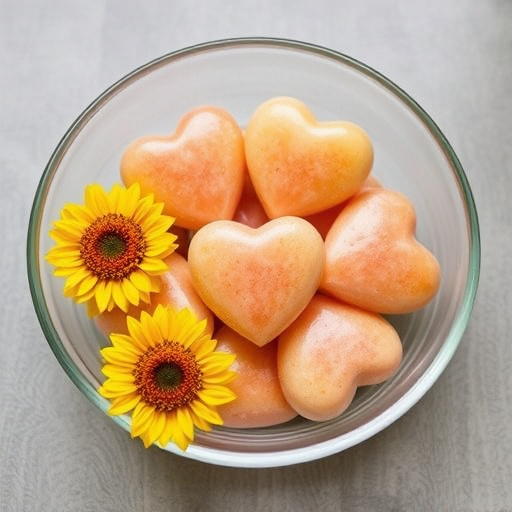 Sunflower hearts in a clear dish