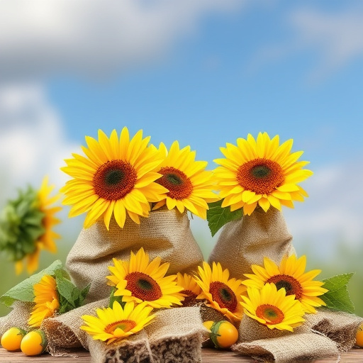 sunflower hearts in paper sack