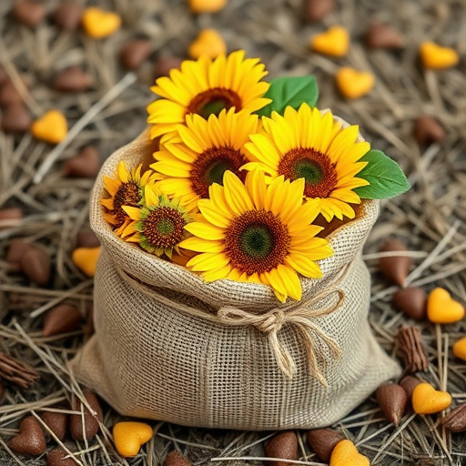 sunflower hearts in paper sack