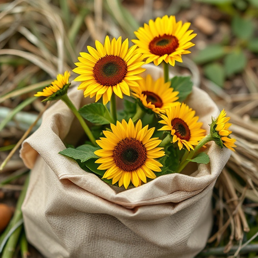 sunflower hearts in paper sack