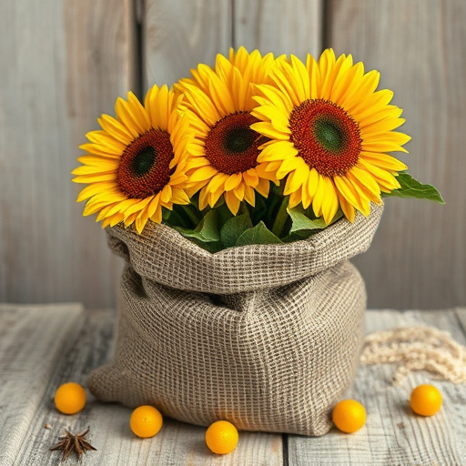sunflower hearts in paper sack