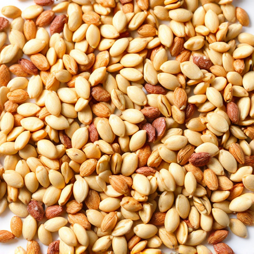 Sunflower seeds and grains mix