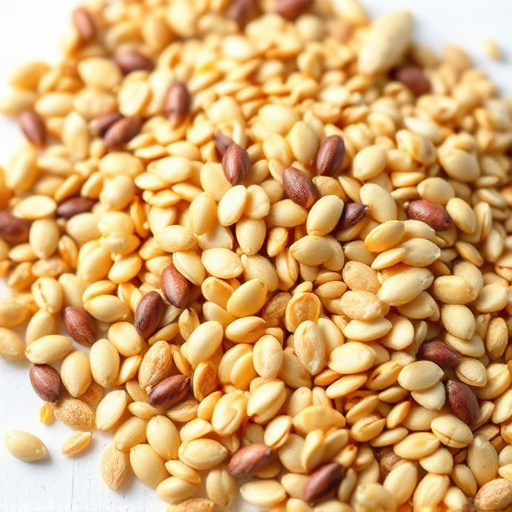 Sunflower seeds and grains mix