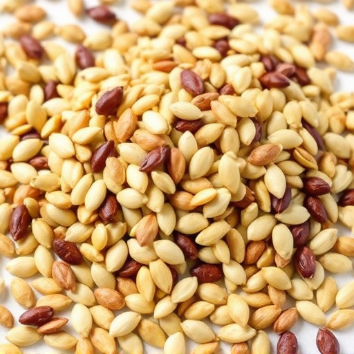 Sunflower seeds and grains mix