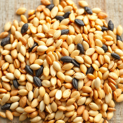 Sunflower seeds and grains mix