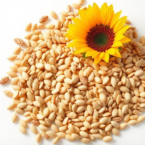 Sunflower seeds and grains mix