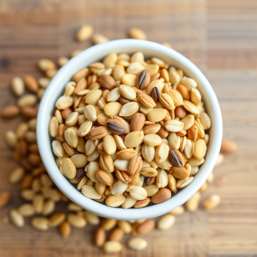 Sunflower seeds and grains mix