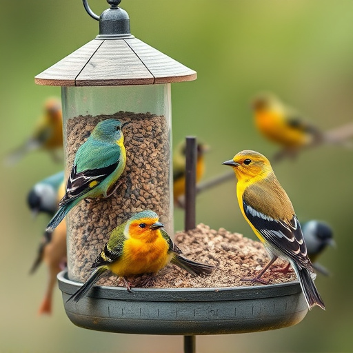 Variety of bird feed on website