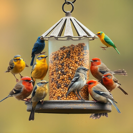 Variety of bird feed on website