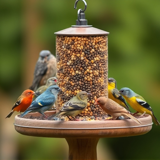 Variety of bird feed on website