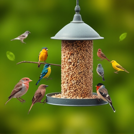 Variety of bird feed on website
