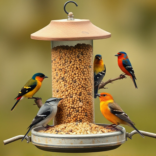 Variety of bird feed on website