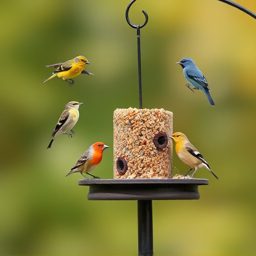 Variety of bird feed on website