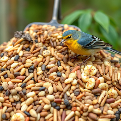 Variety of seeds for small garden birds