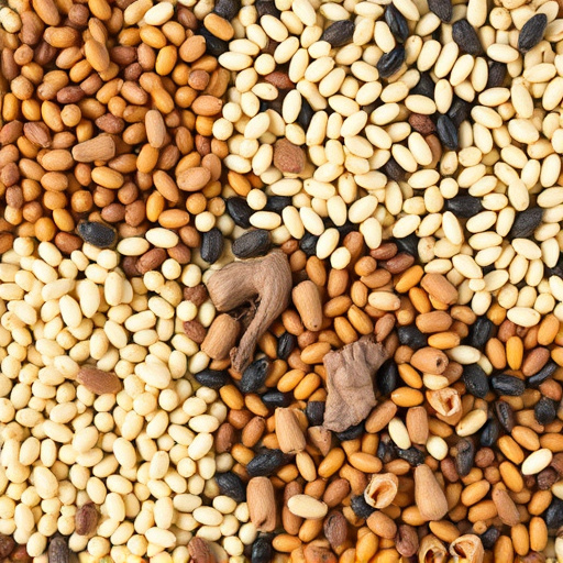 Variety of seeds for small garden birds