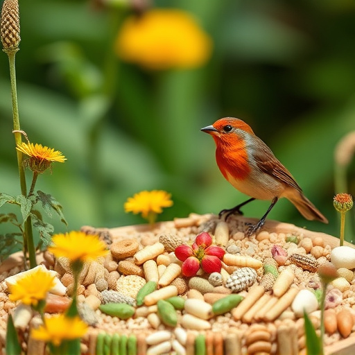 Variety of seeds for small garden birds
