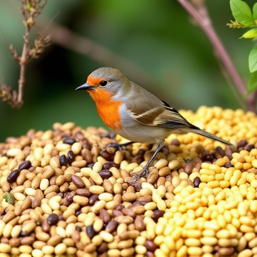 Variety of seeds for small garden birds