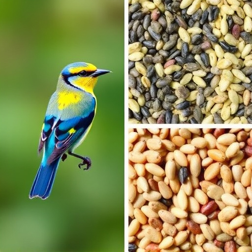 Variety of seeds suitable for UK birds