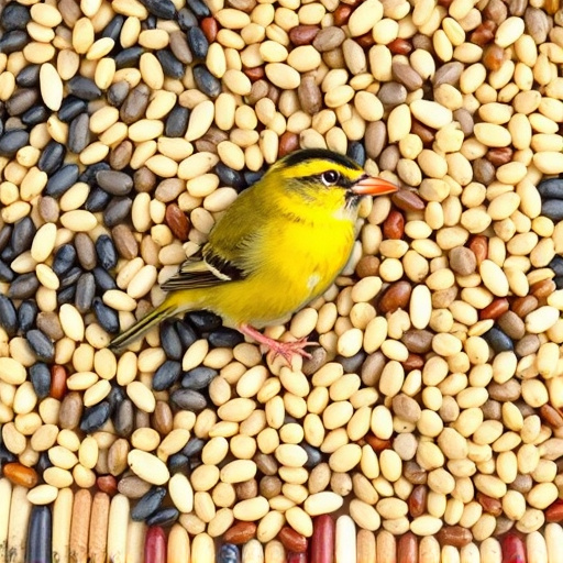 Variety of seeds suitable for UK birds
