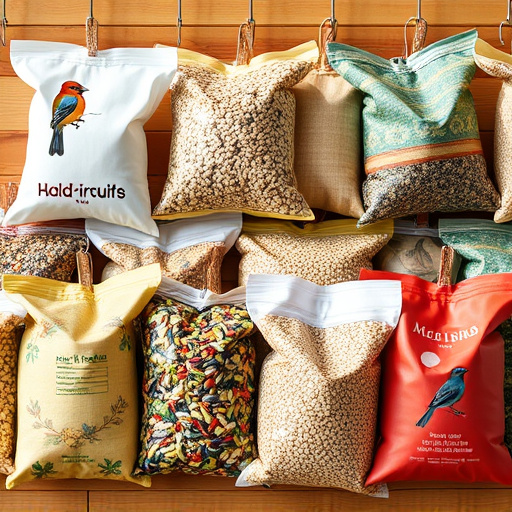 Variety of wild bird seed bags