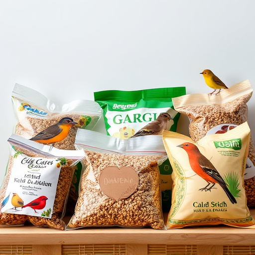 Variety of wild bird seed bags