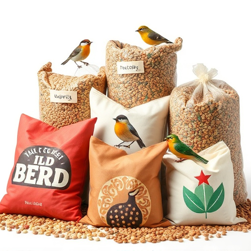 Variety of wild bird seed bags